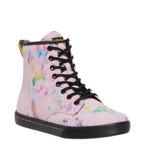 Dr Martens Sheridan Pink Confetti Suede Boots Size 10